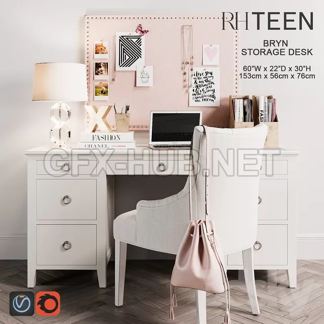 Bryn Storage Desk – 209009