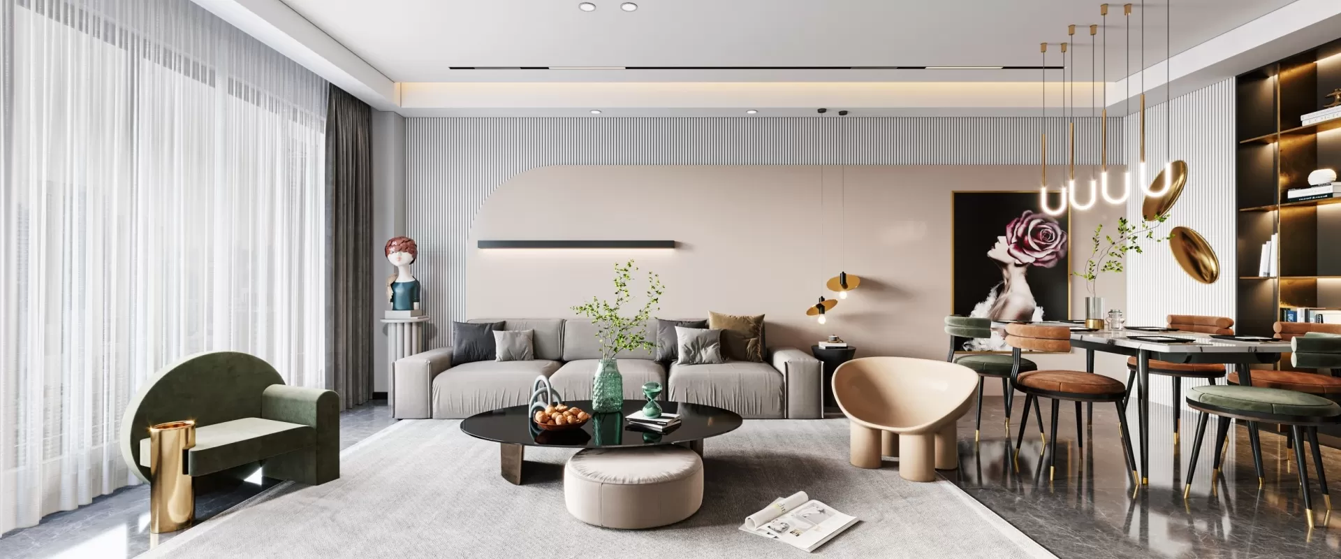 INTERIOR 3D SCENES – MODERN LUXURY STYLE – 0006