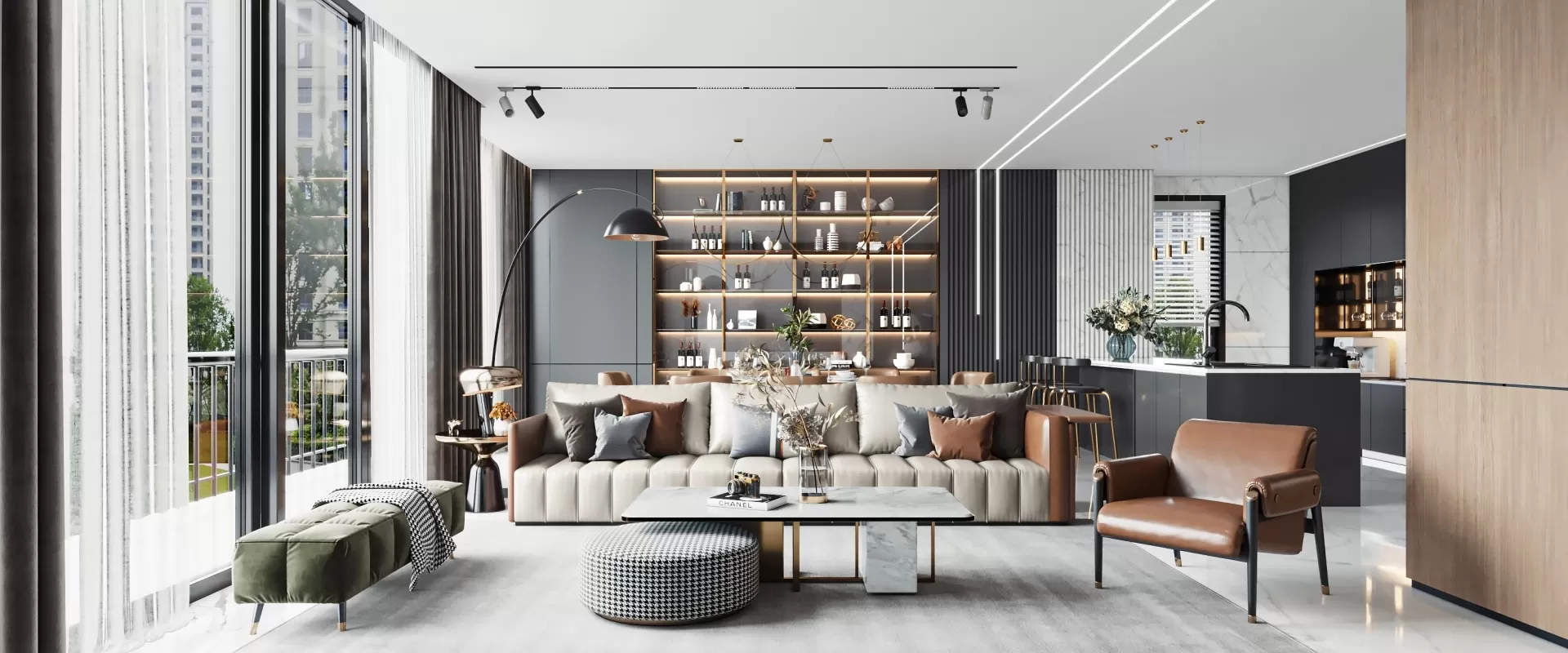 INTERIOR 3D SCENES – MODERN LUXURY STYLE – 0007