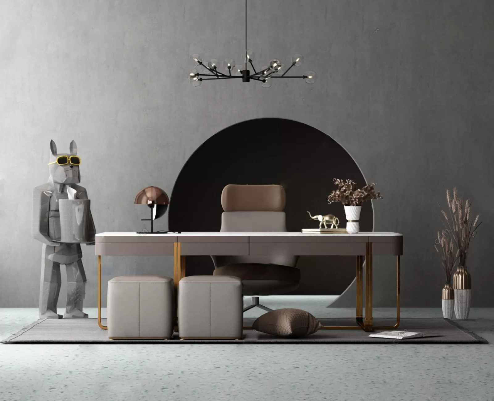 INTERIOR 3D SCENES – MODERN LUXURY STYLE – 0011