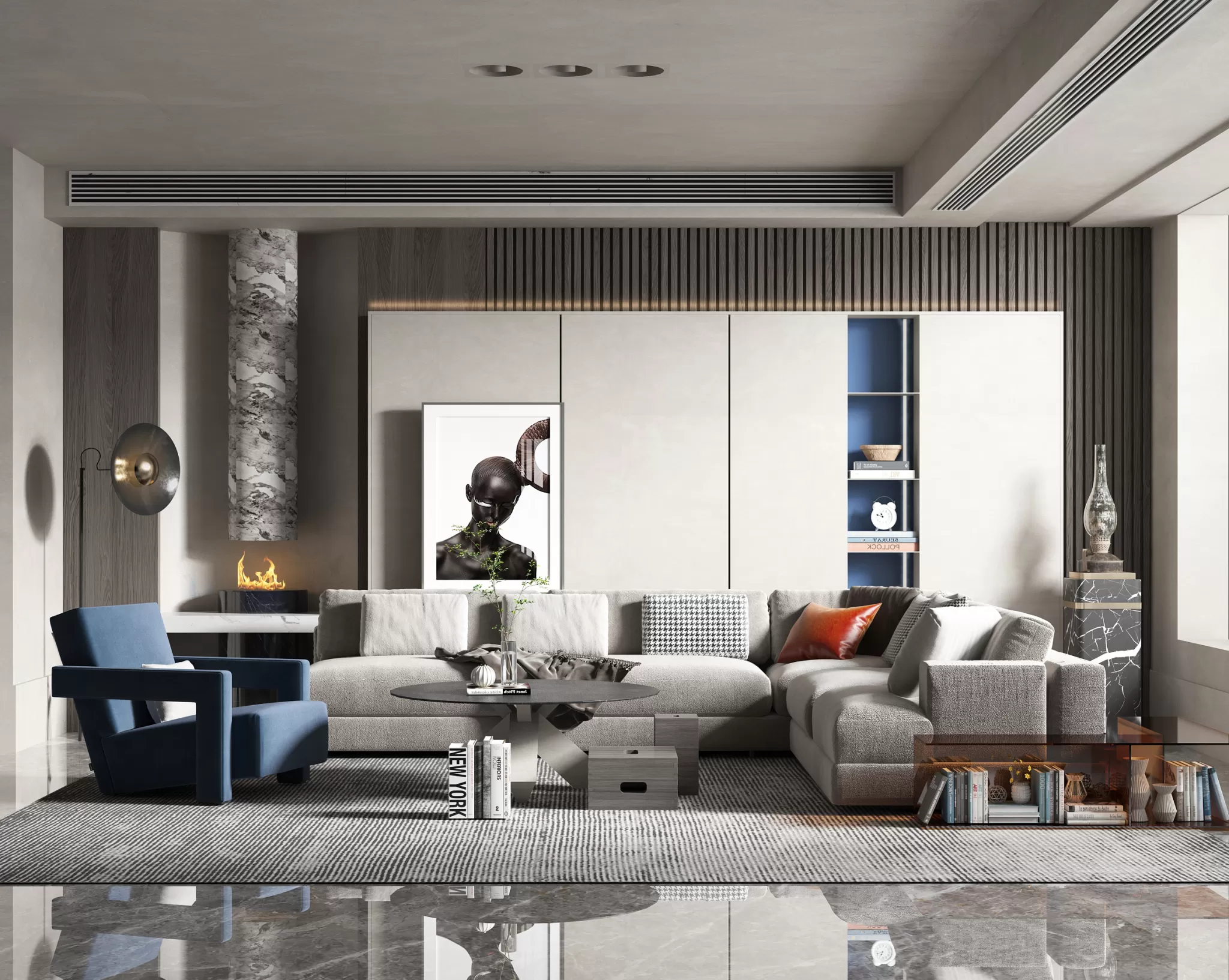 INTERIOR 3D SCENES – MODERN LUXURY STYLE – 0014