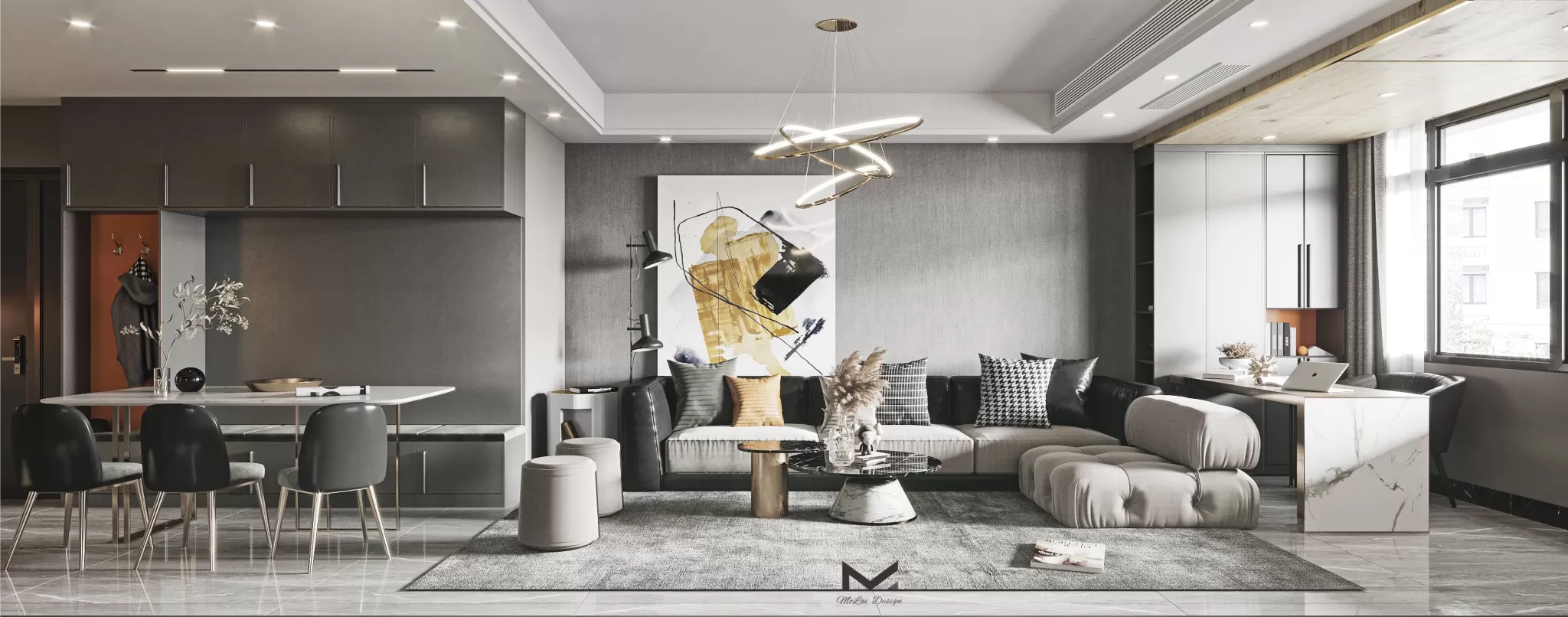 INTERIOR 3D SCENES – MODERN LUXURY STYLE – 0016