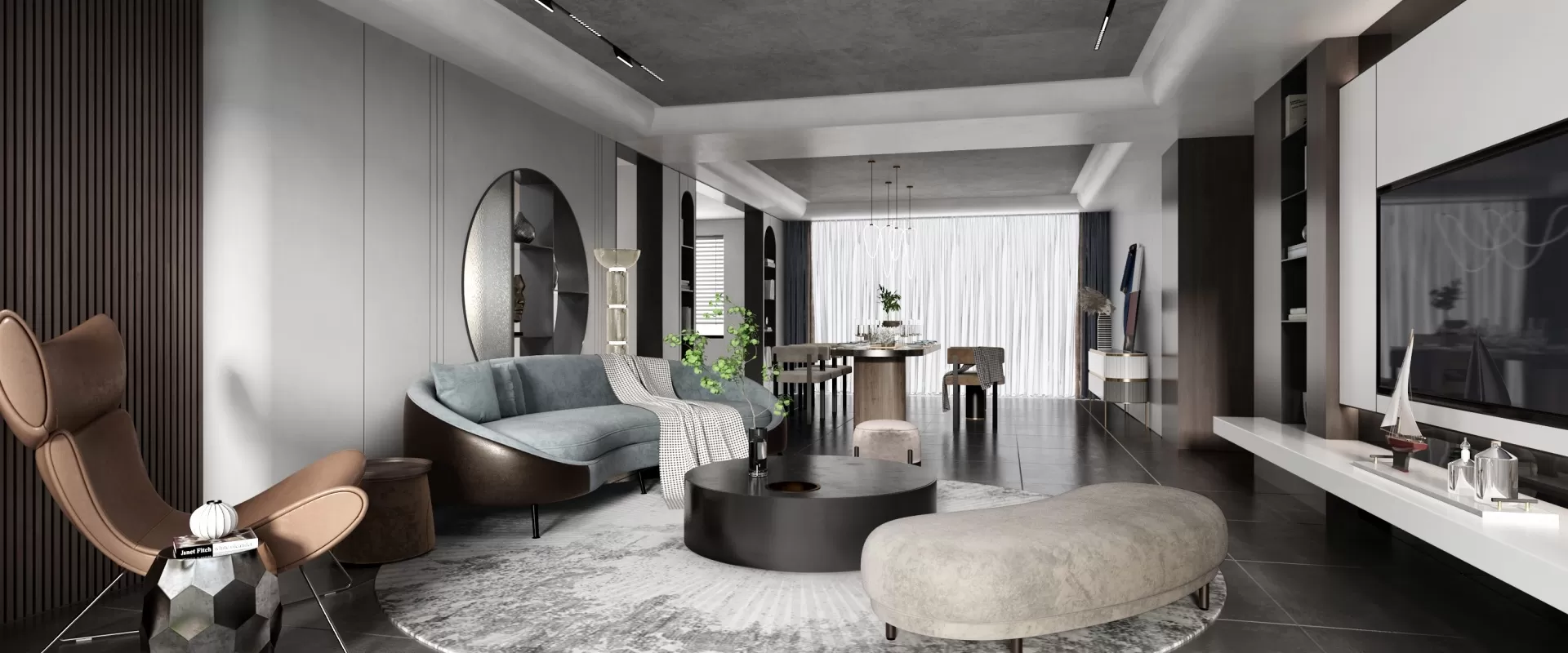 INTERIOR 3D SCENES – MODERN LUXURY STYLE – 0041