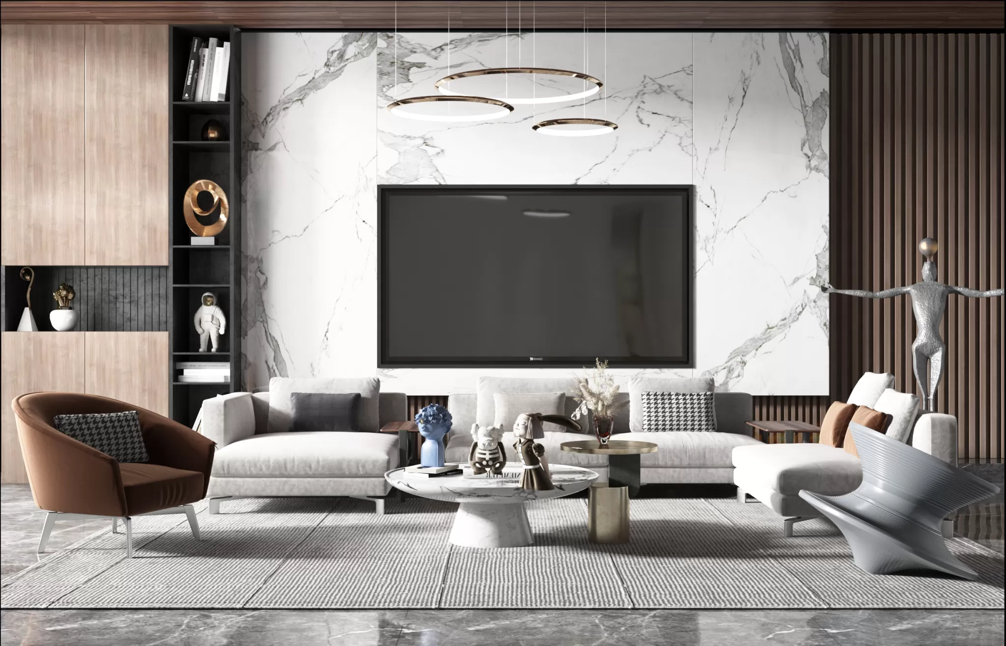 INTERIOR 3D SCENES – MODERN LUXURY STYLE – 0043