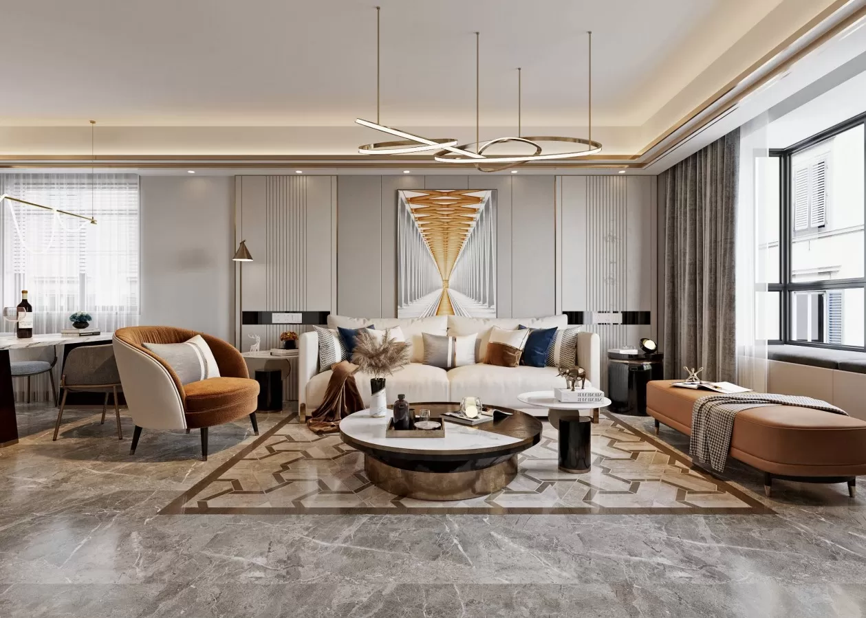 INTERIOR 3D SCENES – MODERN LUXURY STYLE – 0046