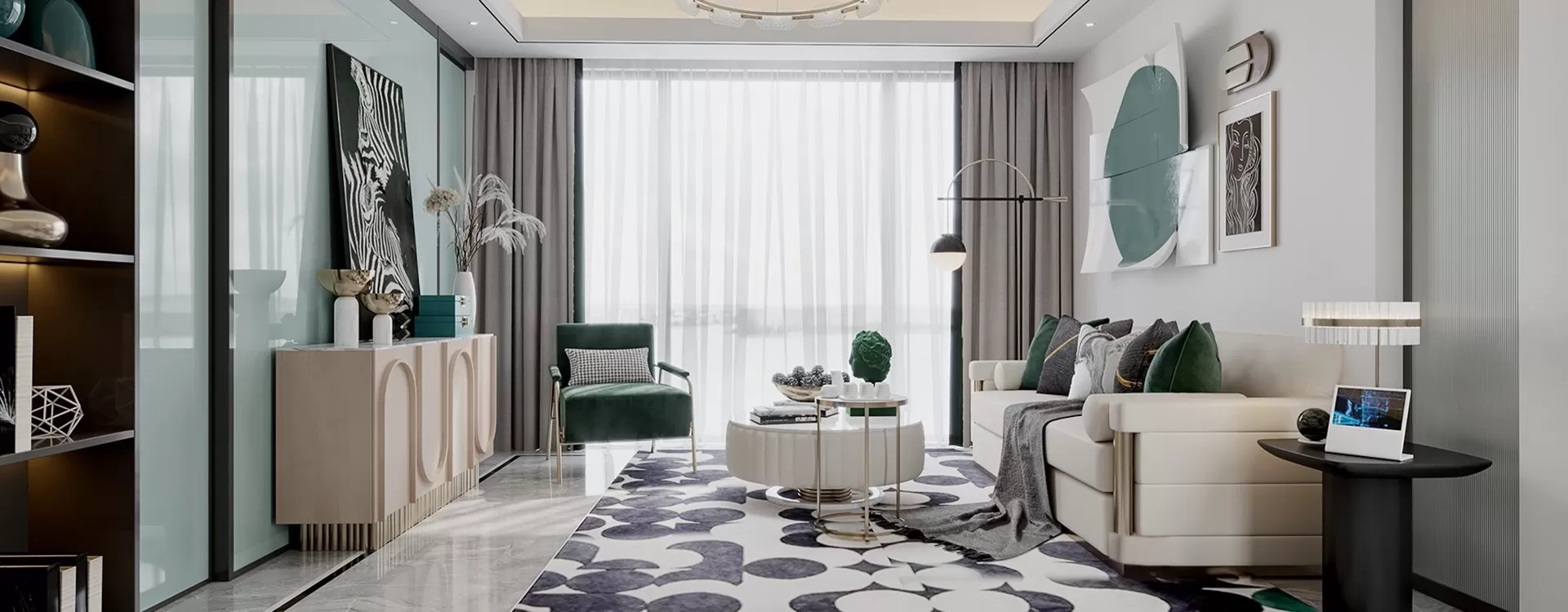 INTERIOR 3D SCENES – MODERN LUXURY STYLE – 0052