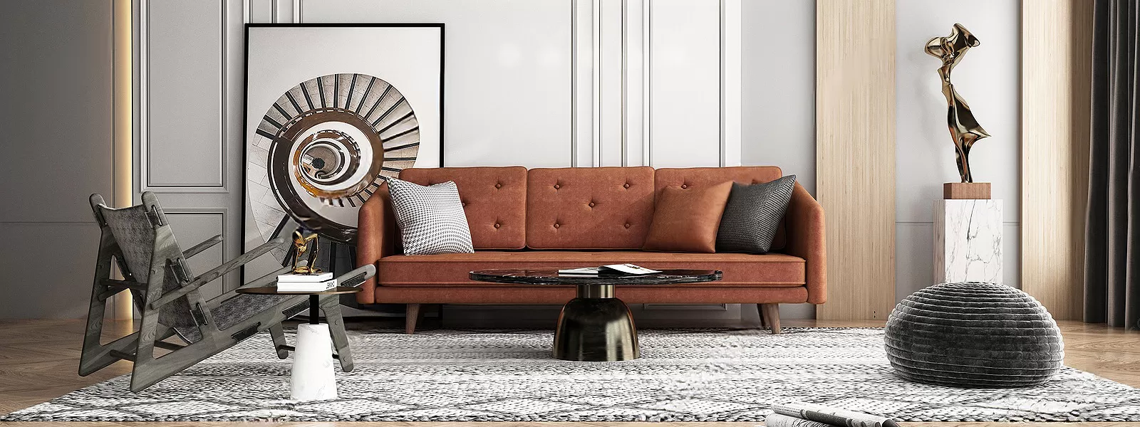 INTERIOR 3D SCENES – MODERN LUXURY STYLE – 0055