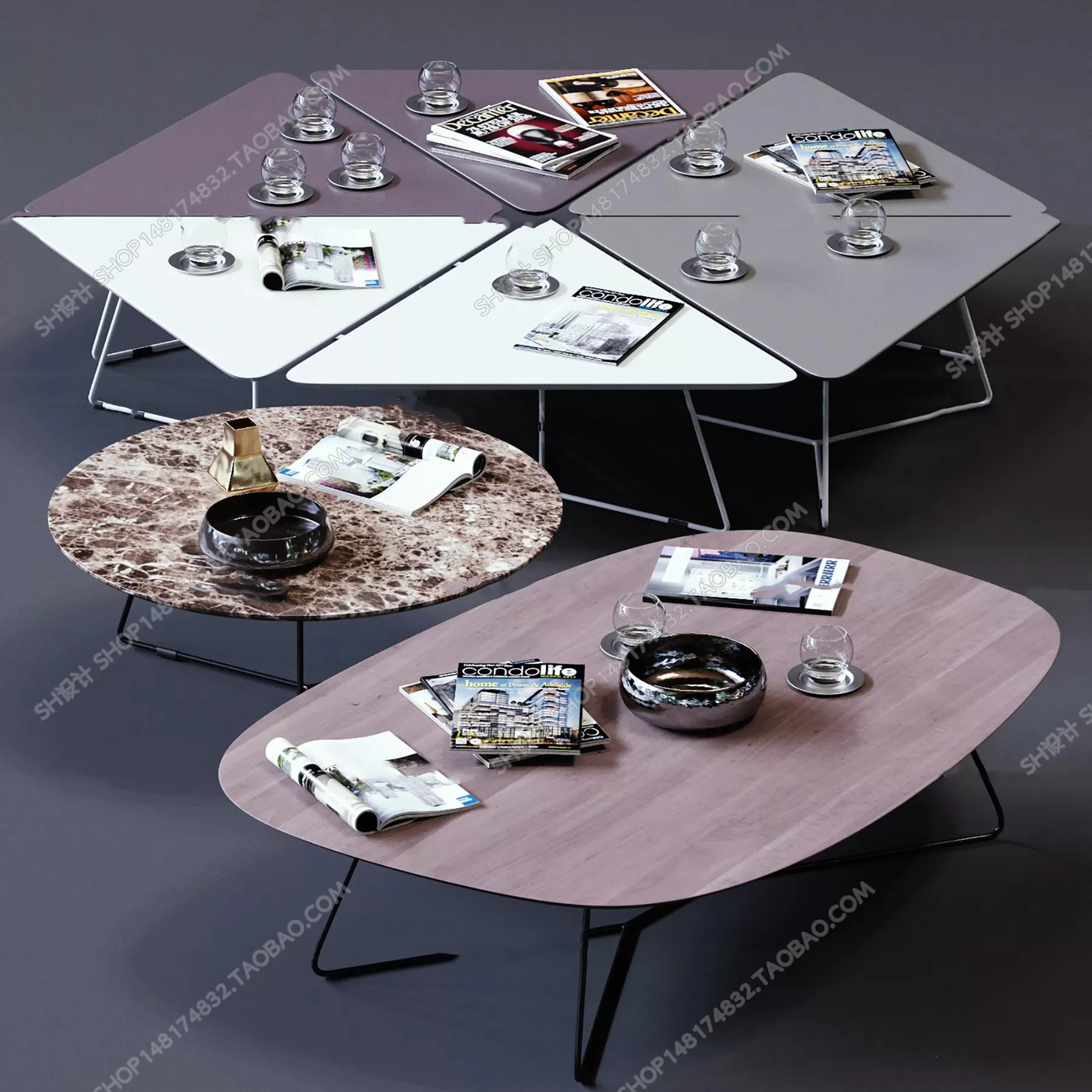 3DSKY MODELS – COFFEE TABLE 3D MODELS – 018