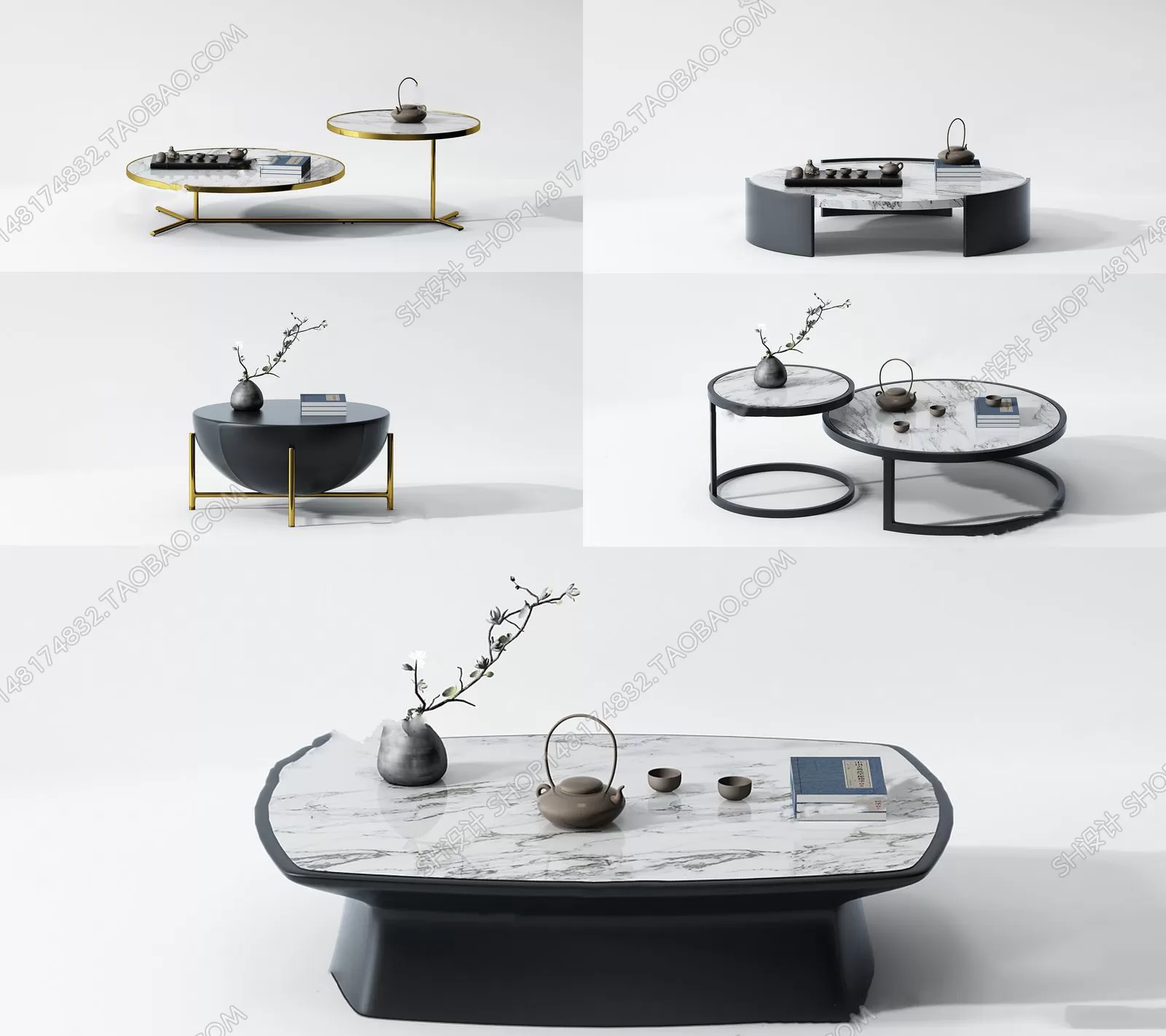 3DSKY MODELS – COFFEE TABLE 3D MODELS – 046