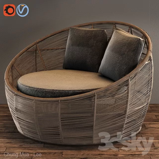 3DSKY MODELS – BENCH 3D MODELS – 050