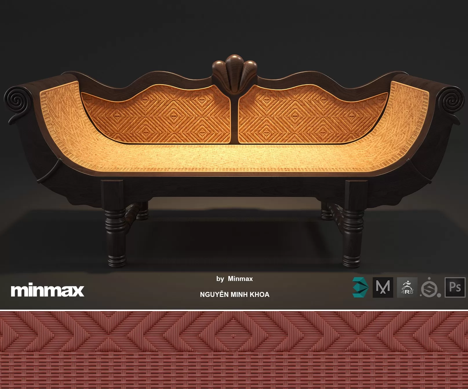 3DSKY MODELS – BENCH 3D MODELS – 001