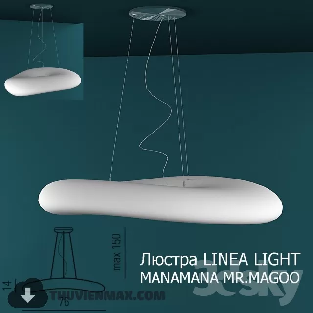 3DSKY MODELS – CEILING LIGHT – 006