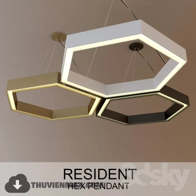3DSKY MODELS – CEILING LIGHT 3D MODELS – 122