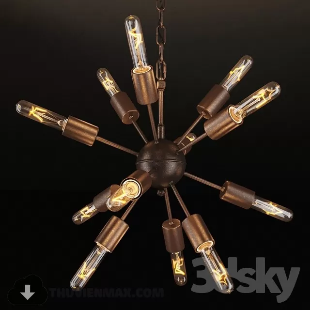 3DSKY MODELS – CEILING LIGHT 3D MODELS – 124