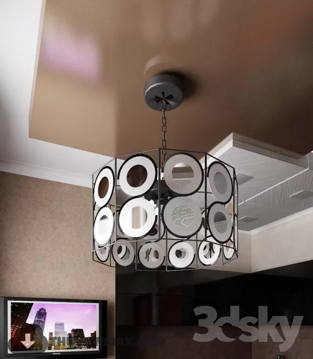 3DSKY MODELS – CEILING LIGHT 3D MODELS – 407