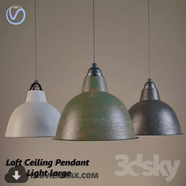3DSKY MODELS – CEILING LIGHT 3D MODELS – 439