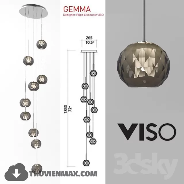 3DSKY MODELS – CEILING LIGHT 3D MODELS – 467