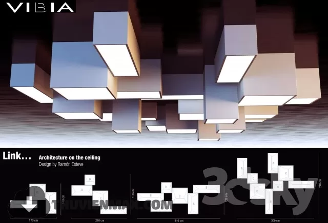 3DSKY MODELS – CEILING LIGHT 3D MODELS – 479