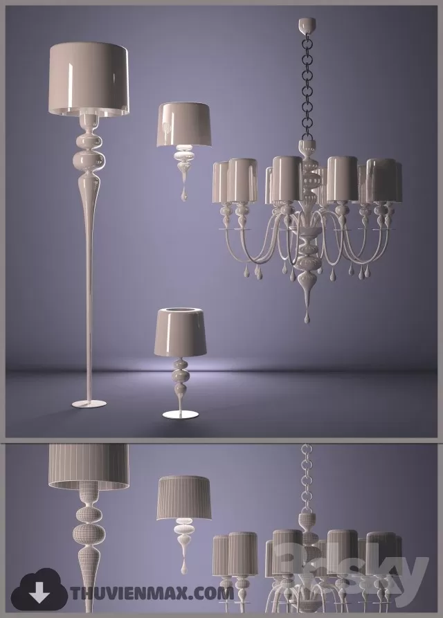 3DSKY MODELS – CEILING LIGHT 3D MODELS – 552