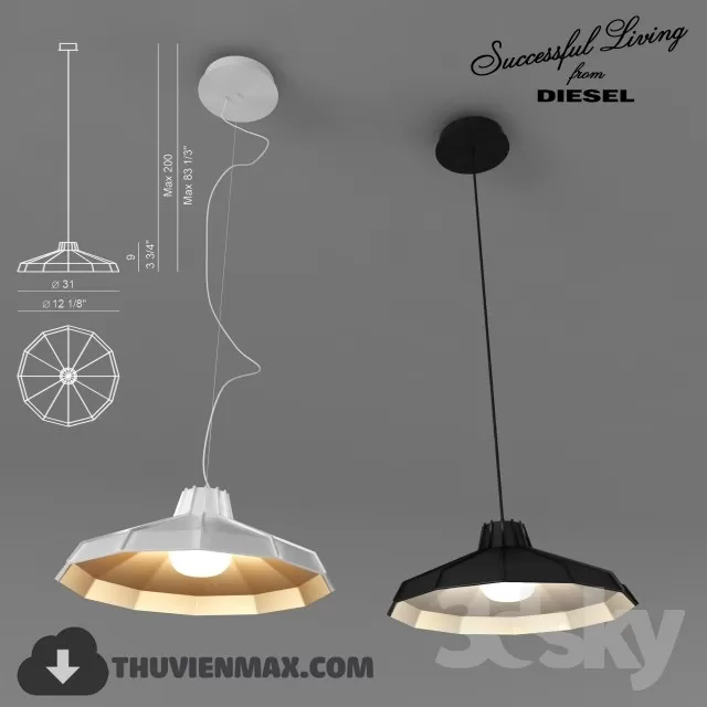 3DSKY MODELS – CEILING LIGHT 3D MODELS – 565