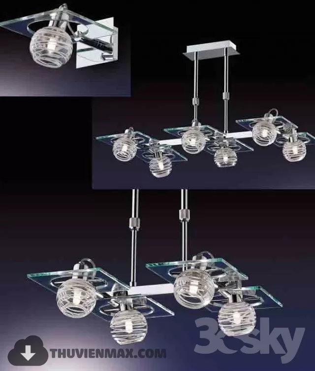 3DSKY MODELS – CEILING LIGHT 3D MODELS – 608