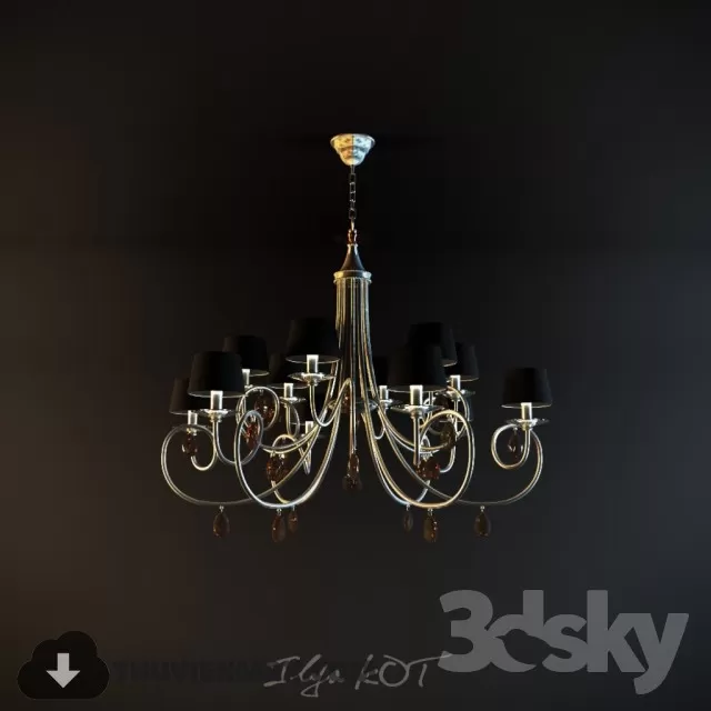 3DSKY MODELS – CEILING LIGHT 3D MODELS – 636