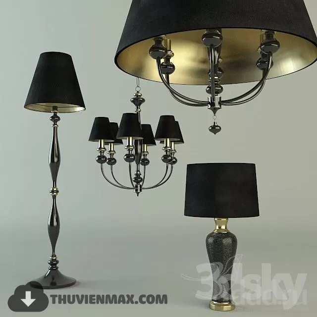 3DSKY MODELS – CEILING LIGHT 3D MODELS – 678