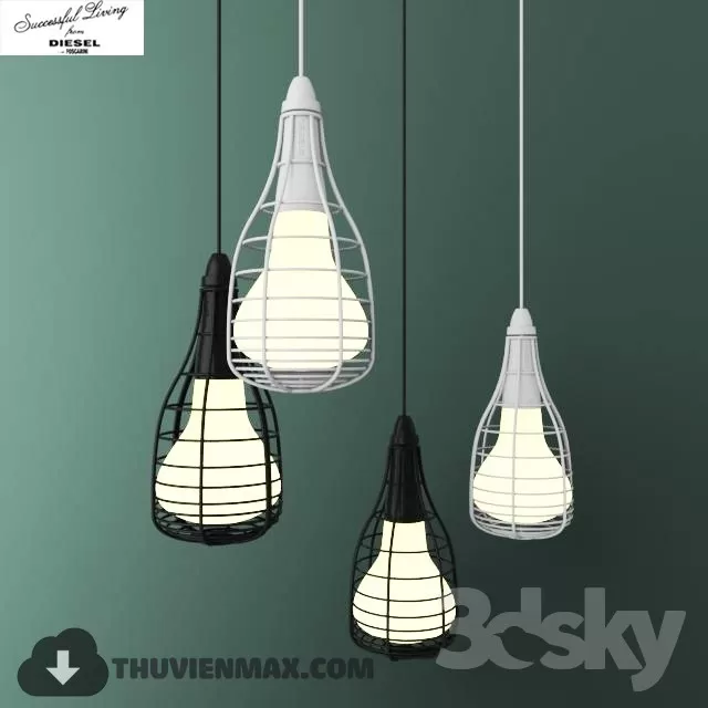 3DSKY MODELS – CEILING LIGHT 3D MODELS – 718