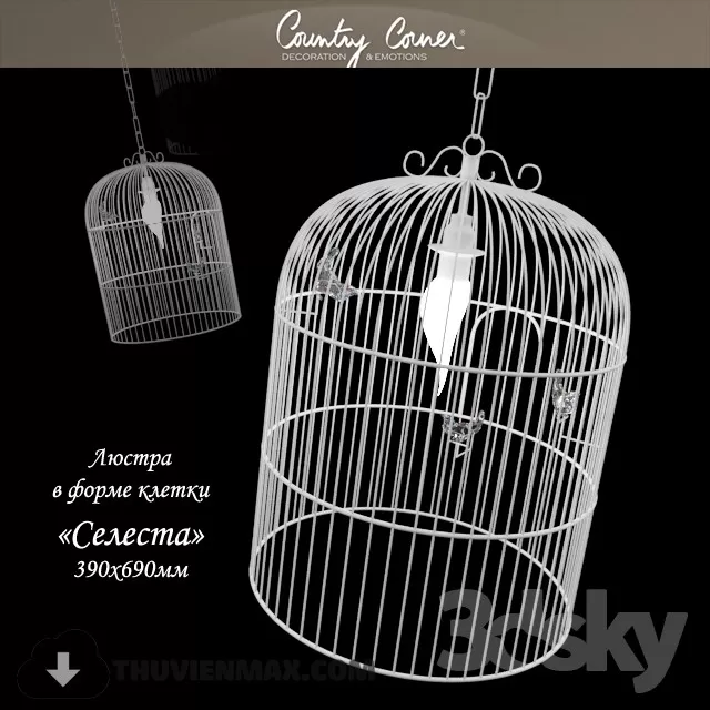 3DSKY MODELS – CEILING LIGHT 3D MODELS – 737