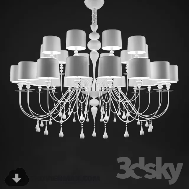 3DSKY MODELS – CEILING LIGHT 3D MODELS – 191