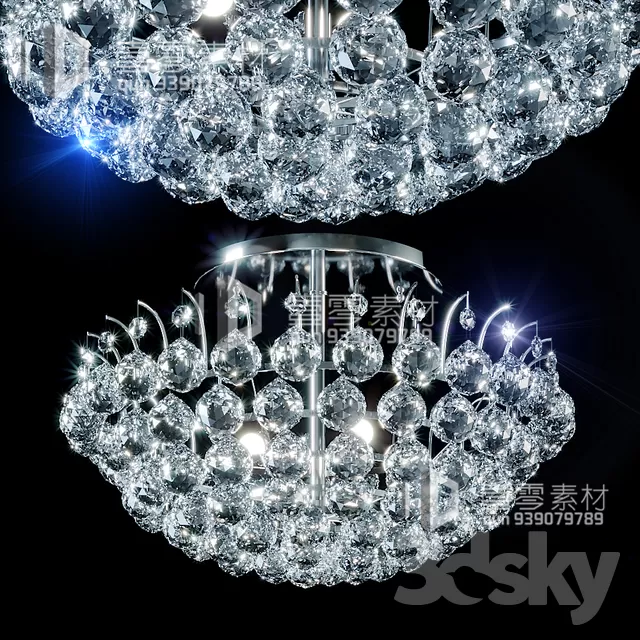 3DSKY MODELS – CEILING LIGHT – No.027