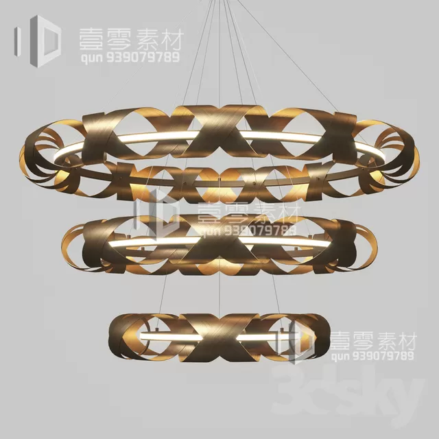 3DSKY MODELS – CEILING LIGHT – No.043