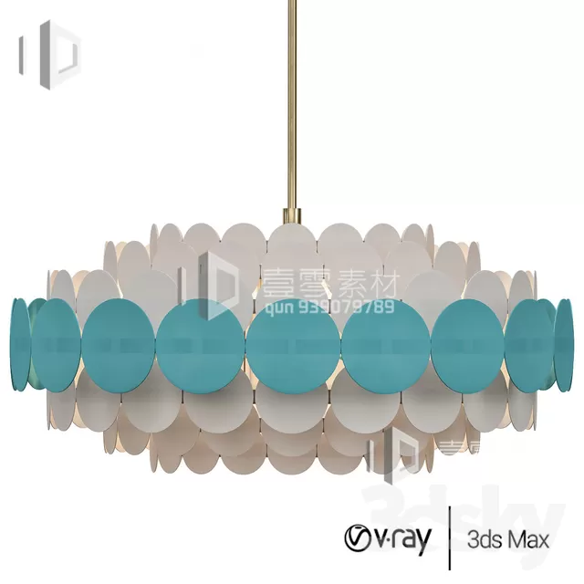 3DSKY MODELS – CEILING LIGHT – No.085