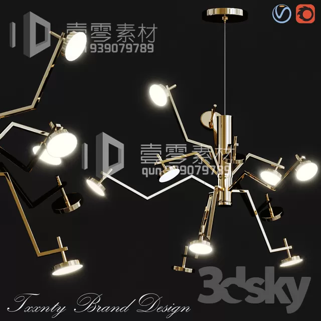 3DSKY MODELS – CEILING LIGHT – No.222 3DSKY MODELS – CEILING LIGHT – No.222