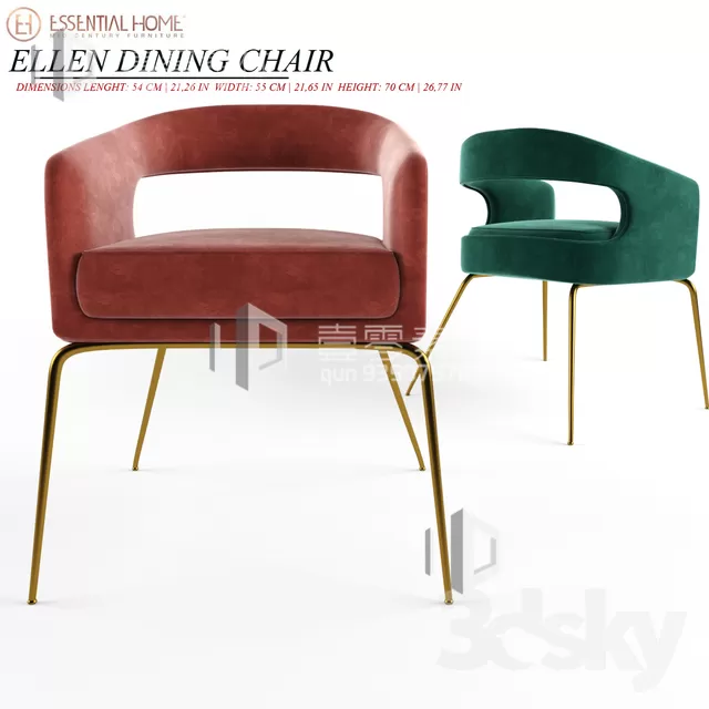 3DSKY MODELS – CHAIR & ARMCHAIR – VOL.06 – No.005 3DSKY MODELS – CHAIR & ARMCHAIR – VOL.06 – No.005