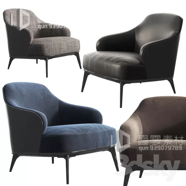 3DSKY MODELS – CHAIR & ARMCHAIR – VOL.06 – No.005 3DSKY MODELS – CHAIR & ARMCHAIR – VOL.06 – No.005