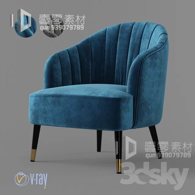 3DSKY MODELS – CHAIR & ARMCHAIR – VOL.06 – No.005 3DSKY MODELS – CHAIR & ARMCHAIR – VOL.06 – No.005