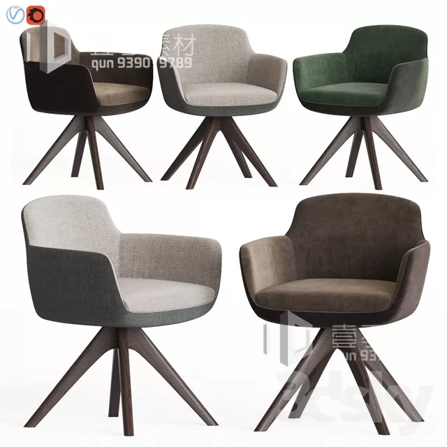 3DSKY MODELS – CHAIR & ARMCHAIR – VOL.06 – No.030