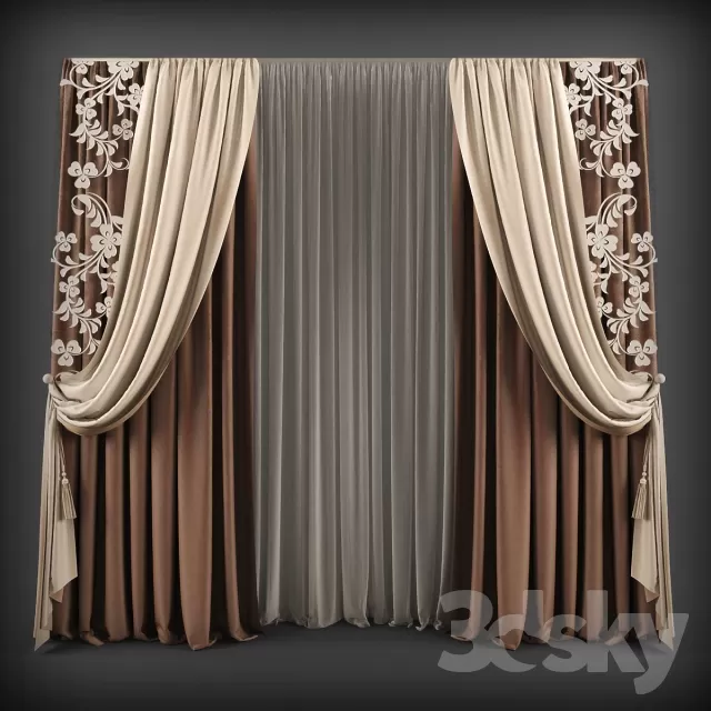 3DSKY MODELS – CURTAIN 3D MODELS – 114