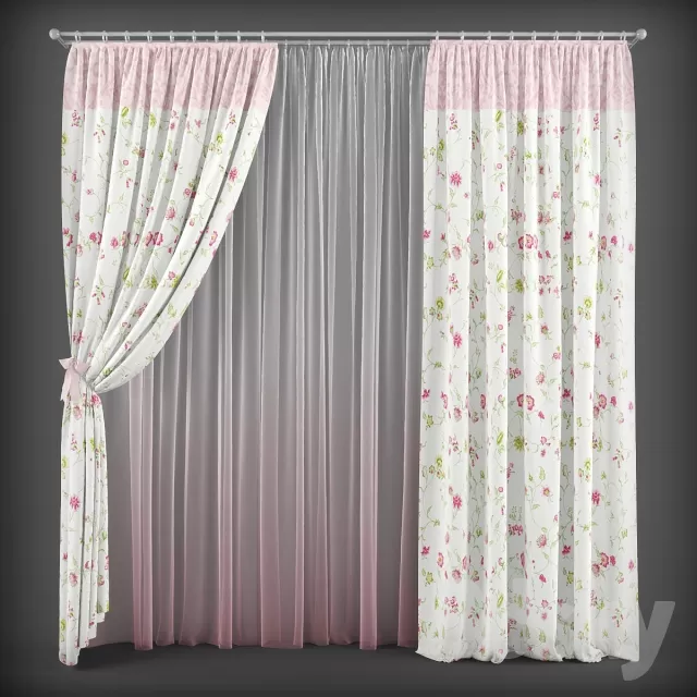 3DSKY MODELS – CURTAIN 3D MODELS – 141