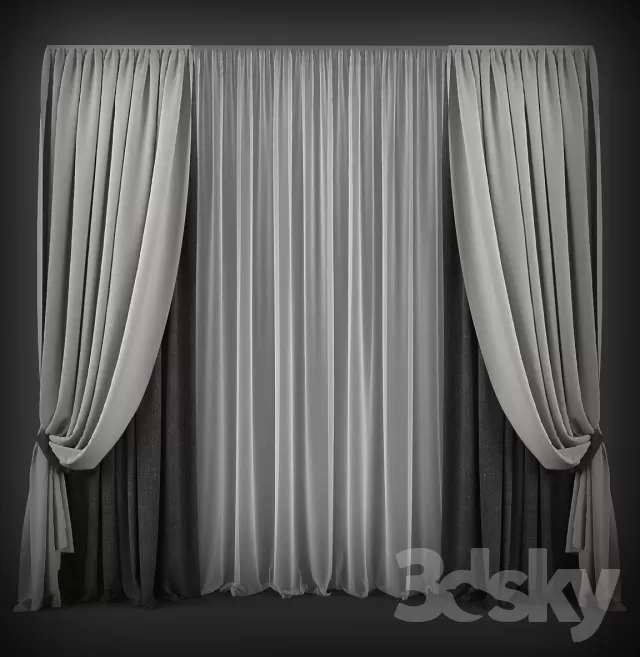 3DSKY MODELS – CURTAIN 3D MODELS – 142