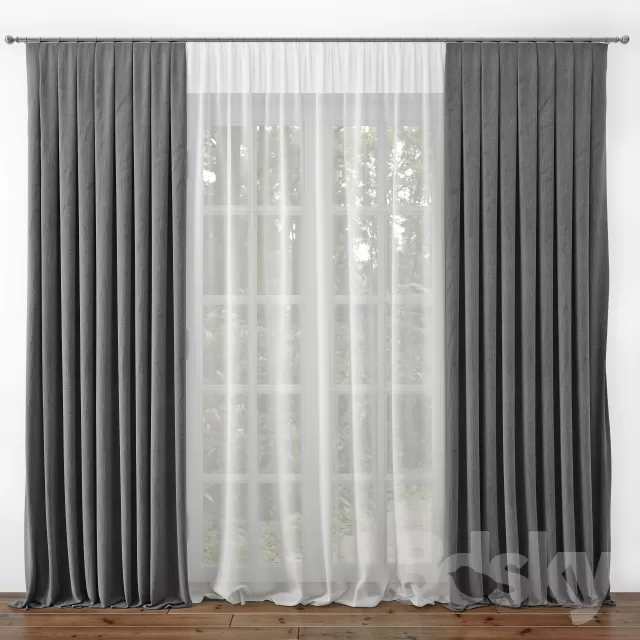 3DSKY MODELS – CURTAIN 3D MODELS – 145