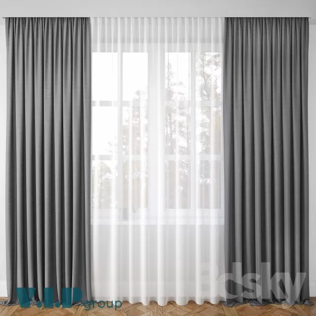 3DSKY MODELS – CURTAIN 3D MODELS – 155