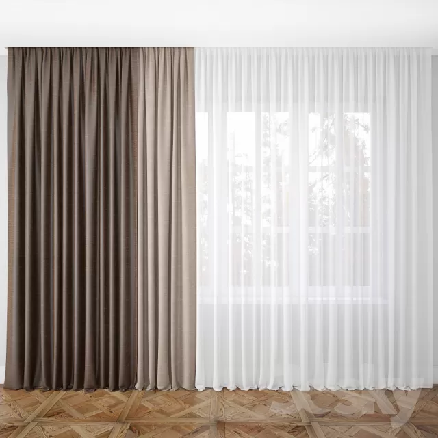 3DSKY MODELS – CURTAIN 3D MODELS – 158
