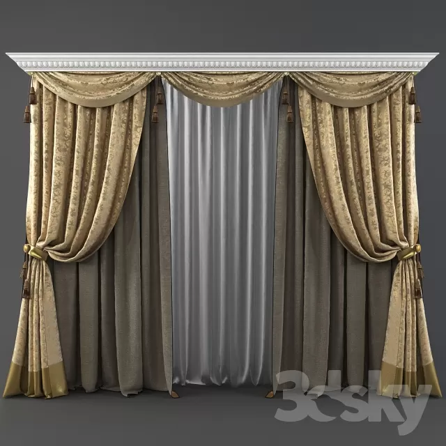 3DSKY MODELS – CURTAIN 3D MODELS – 174
