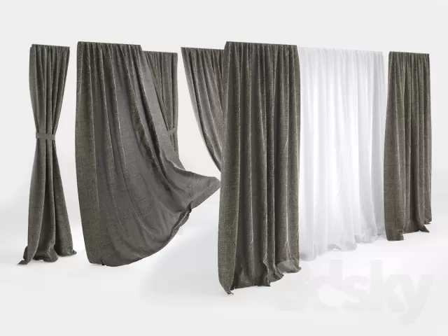 3DSKY MODELS – CURTAIN 3D MODELS – 081 3DSKY MODELS – CURTAIN 3D MODELS – 081