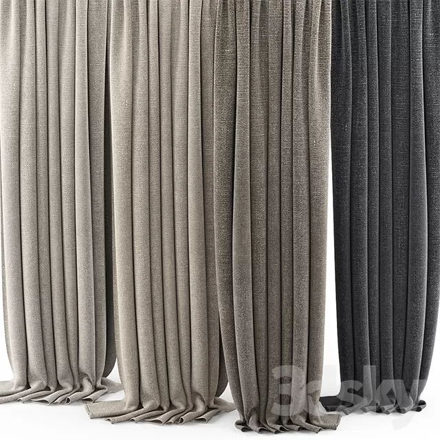 3DSKY MODELS – CURTAIN 3D MODELS – 090