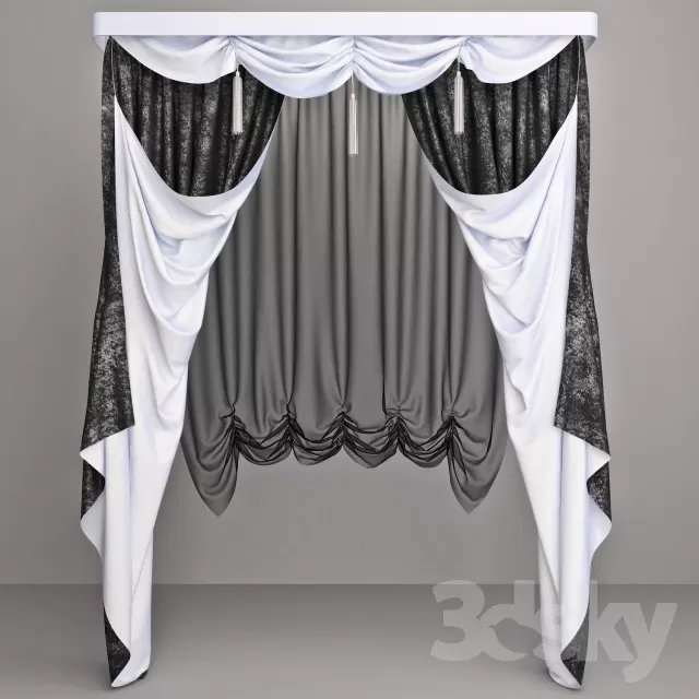 3DSKY MODELS – CURTAIN 3D MODELS – 094