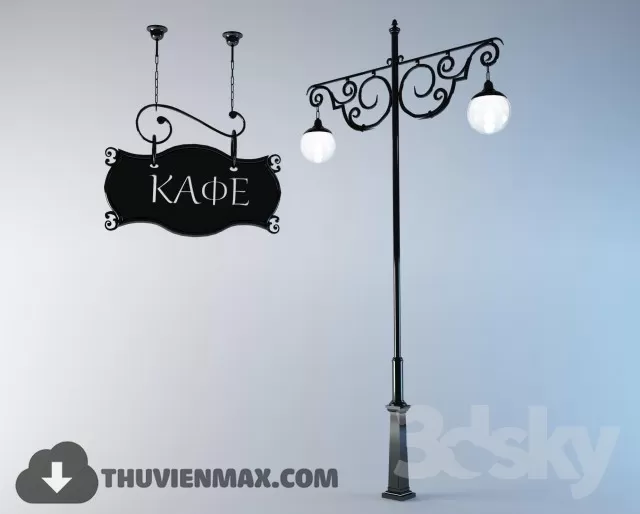 3DSKY MODELS – LIGHTING – Lighting 3D Models – Street and technical lighting – 303