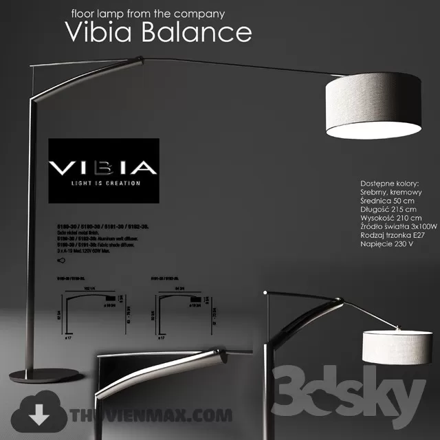 3DSKY MODELS – LIGHTING – Lighting 3D Models – Floor lamp – 034 3DSKY MODELS – LIGHTING – Lighting 3D Models – Floor lamp – 034